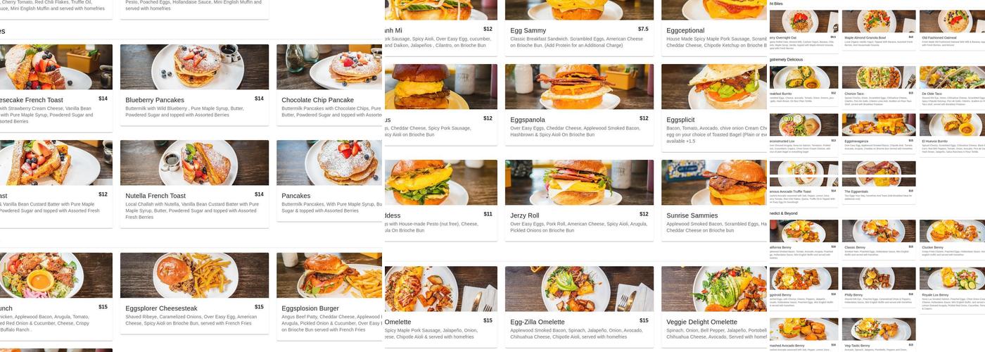 eggcellent cafe Menu