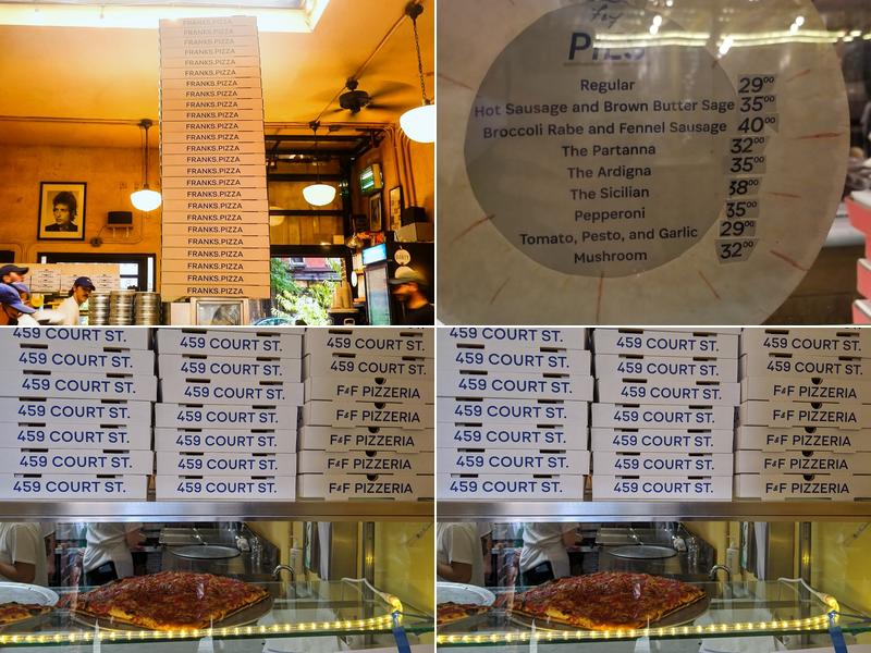 F&F Pizzeria Menu