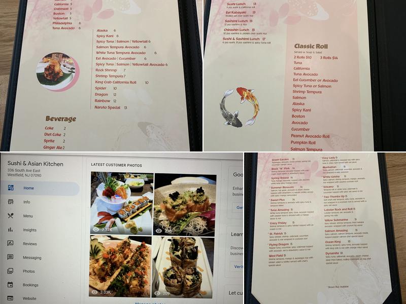 Sushi & Asian Kitchen Menu