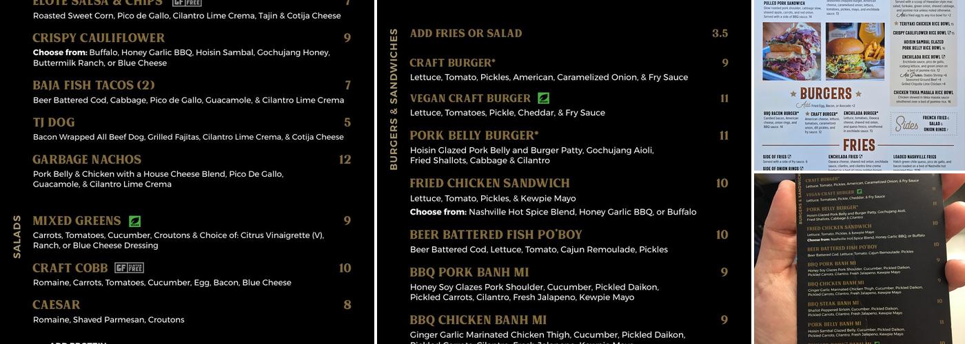 Arts District Kitchen Menu