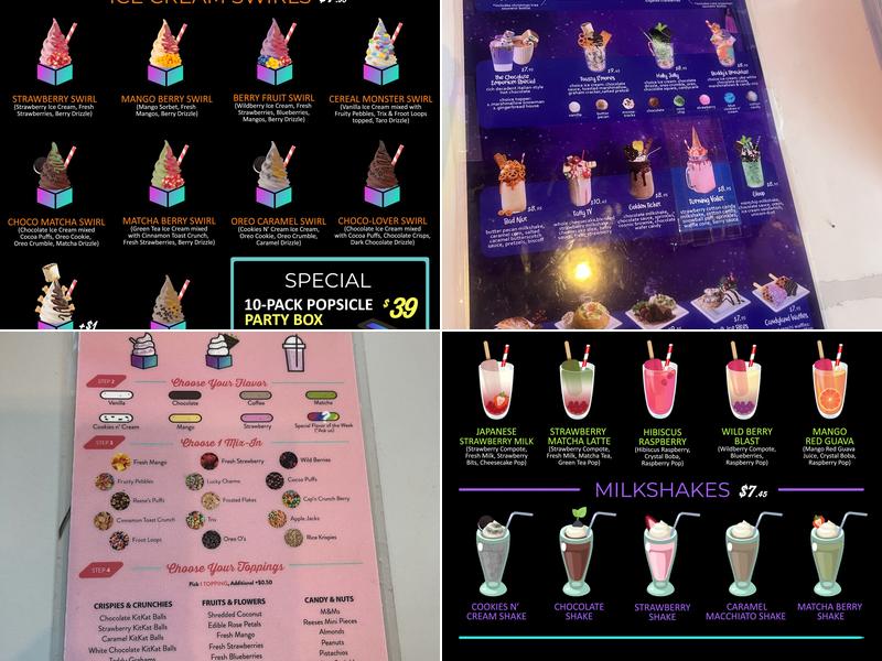 Popfancy Dessert Bar Menu
