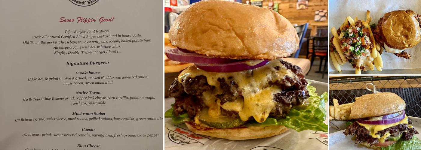 Tejas Burger Joint Menu