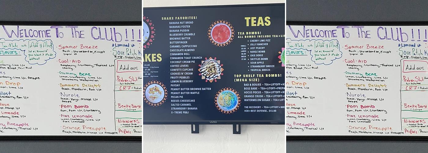 DFG Nutrition Menu