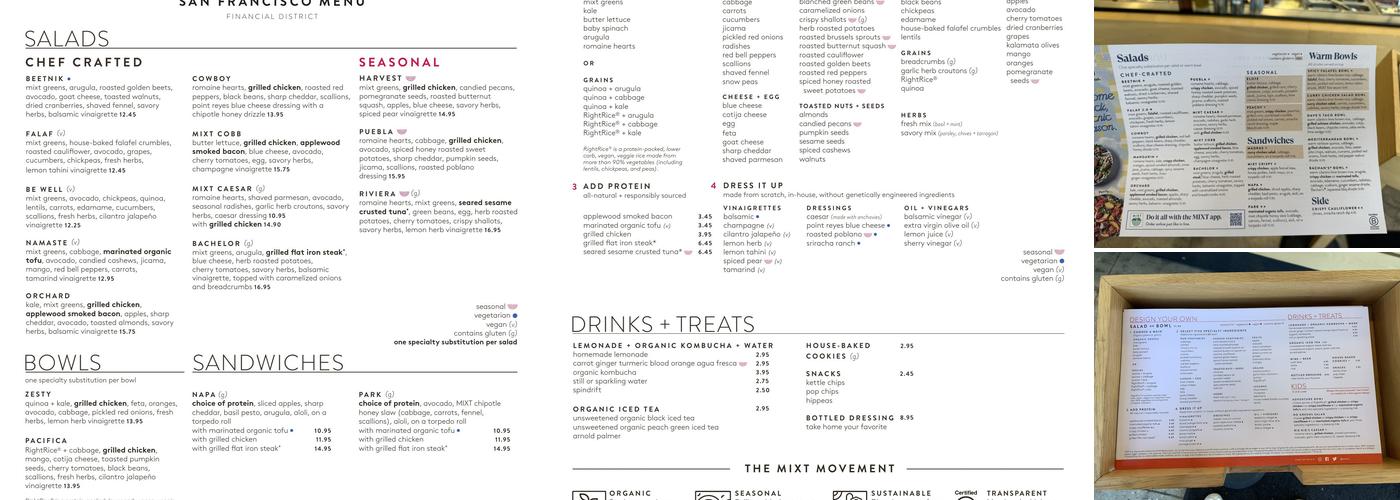 Mixt Menu