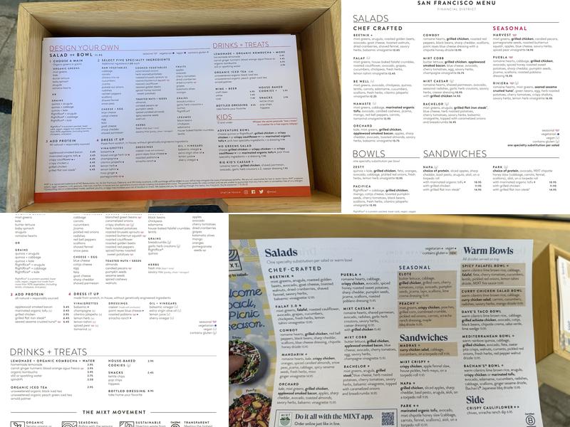 Mixt Menu