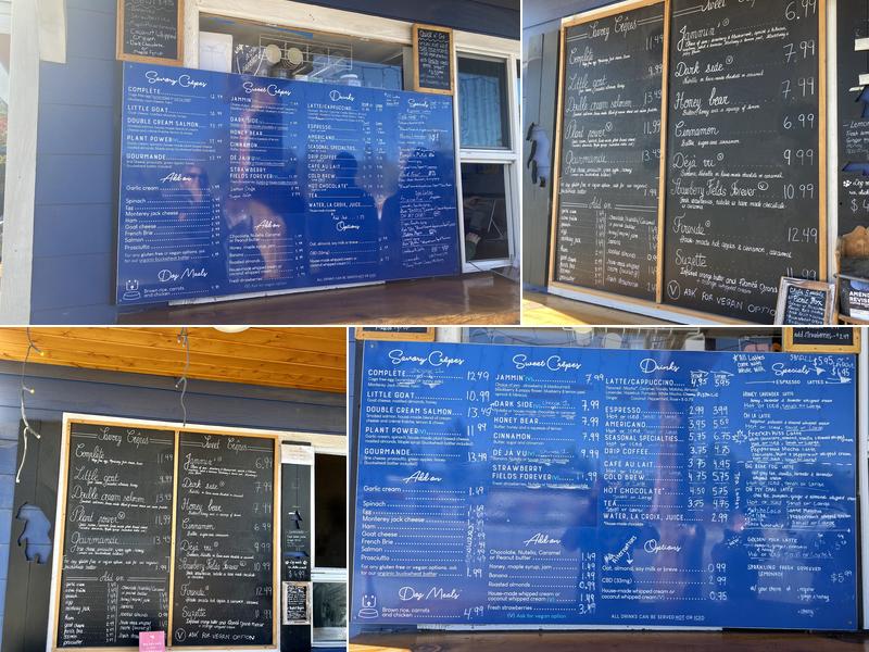 Café Crêpe Menu