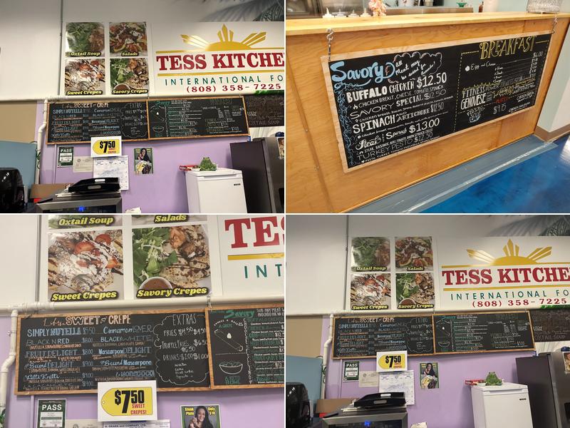 Tess Kitchen Menu