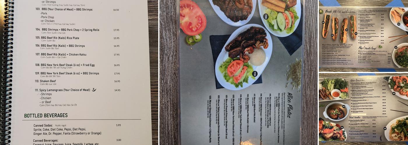 Pho Old Saigon Menu