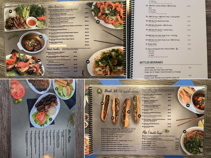 Pho Old Saigon Menu