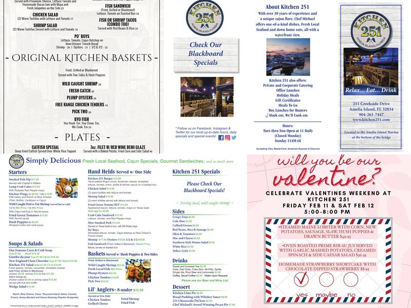 Kitchen 251 Menu