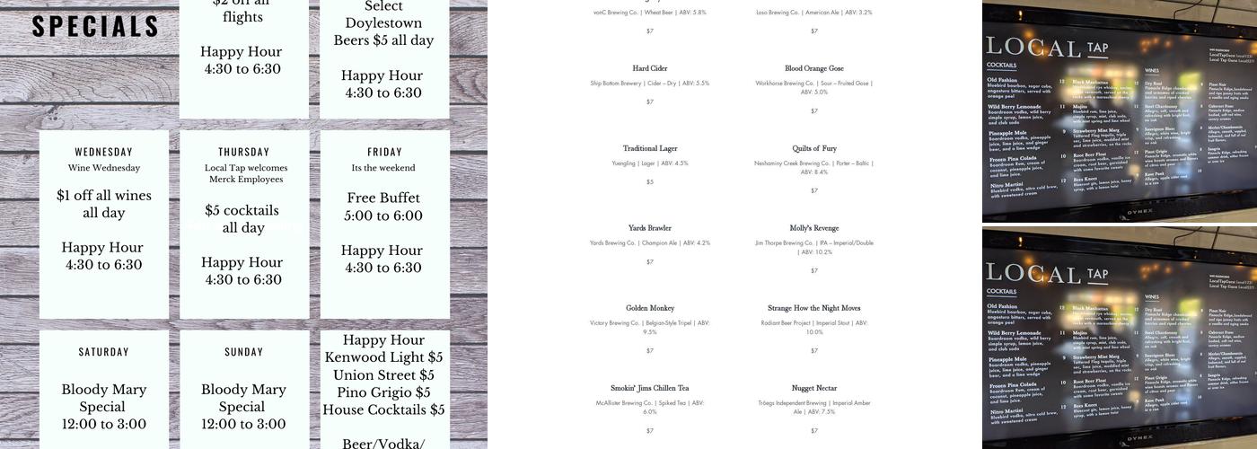 Local Tap Menu
