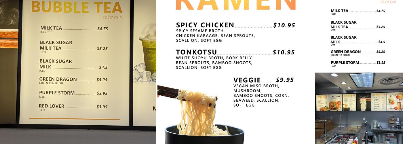 Honolulu Poke & Ramen Menu
