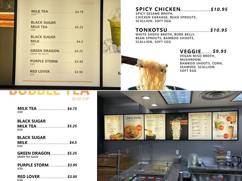 Honolulu Poke & Ramen Menu