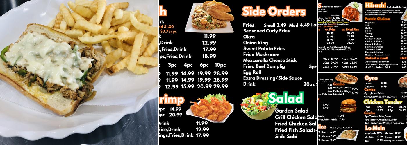 Sumo Hibachi & Wings Menu