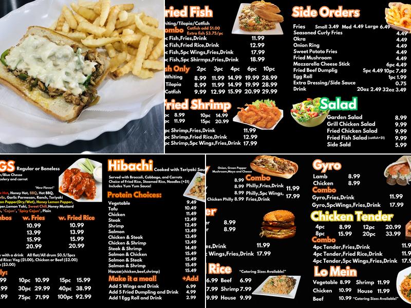 Sumo Hibachi & Wings Menu