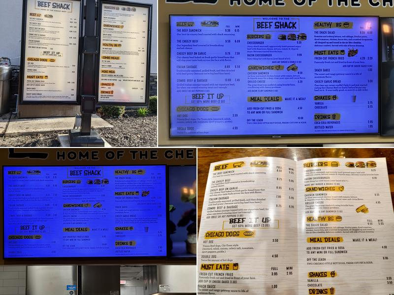 Beef Shack Menu