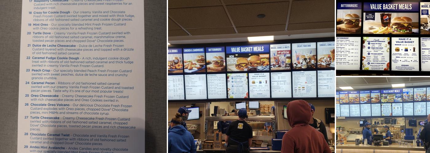 Culver’s Menu