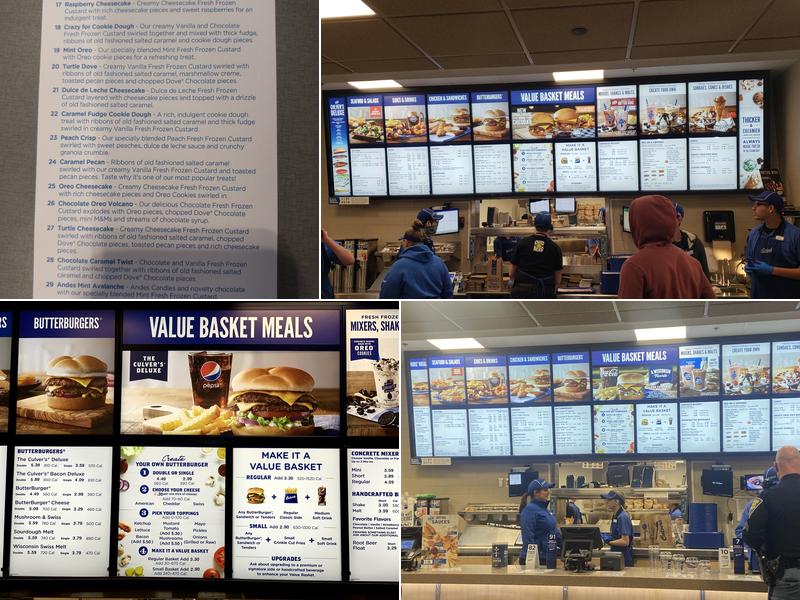 Culver’s Menu
