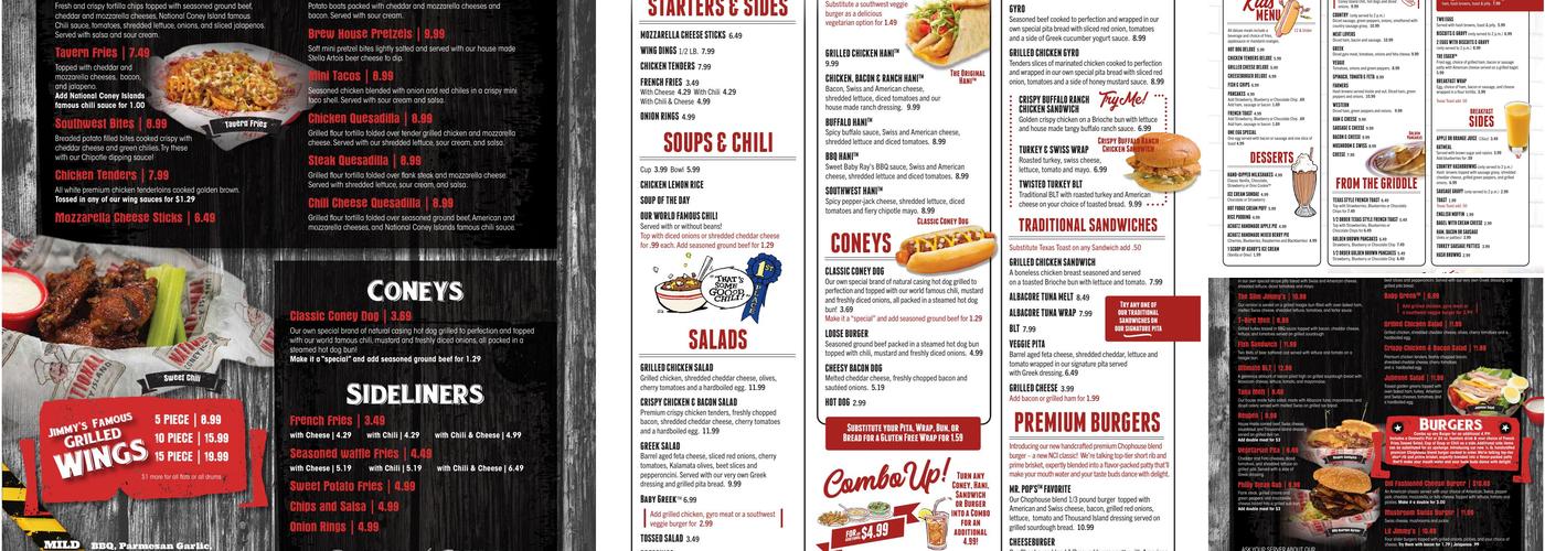 National Coney Island Menu