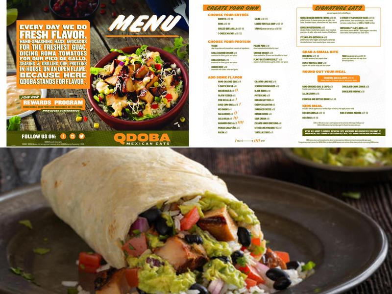 QDOBA Mexican Eats Menu