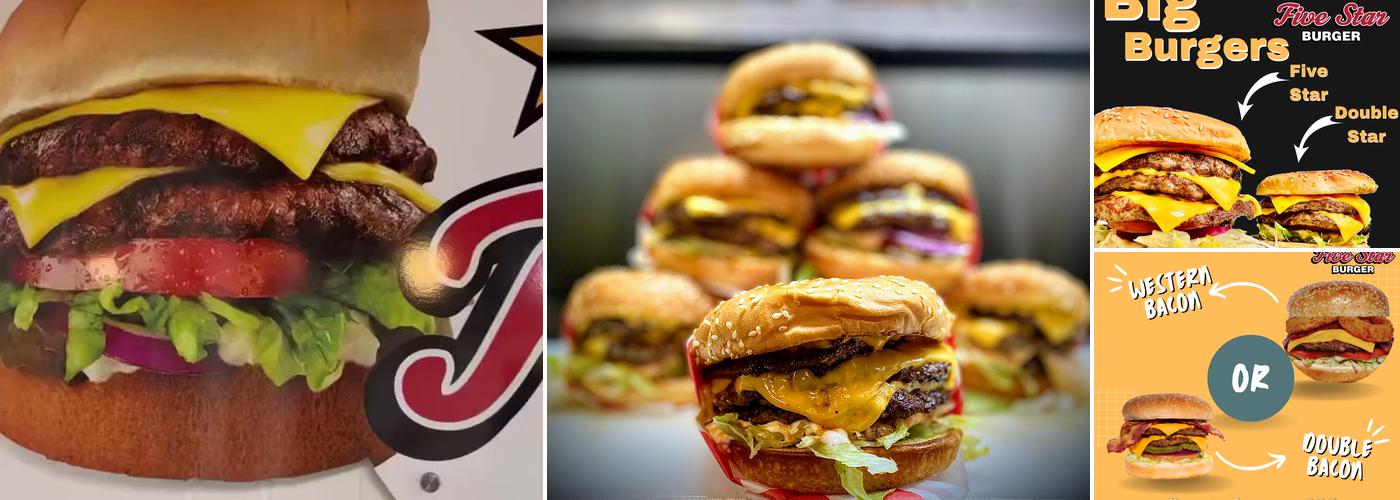 Vallejo Five Star Burger Menu