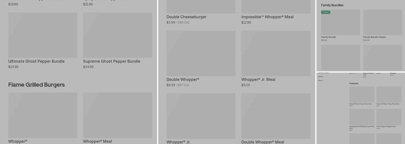 Burger King Menu
