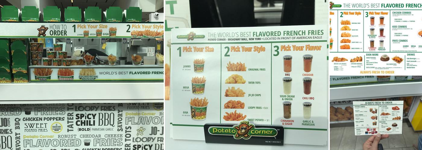 Potato Corner Menu