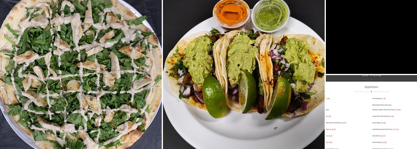 Pancho’s Pizza Menu