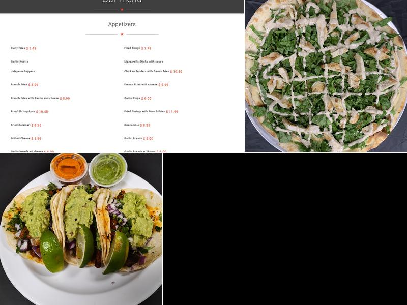 Pancho’s Pizza Menu