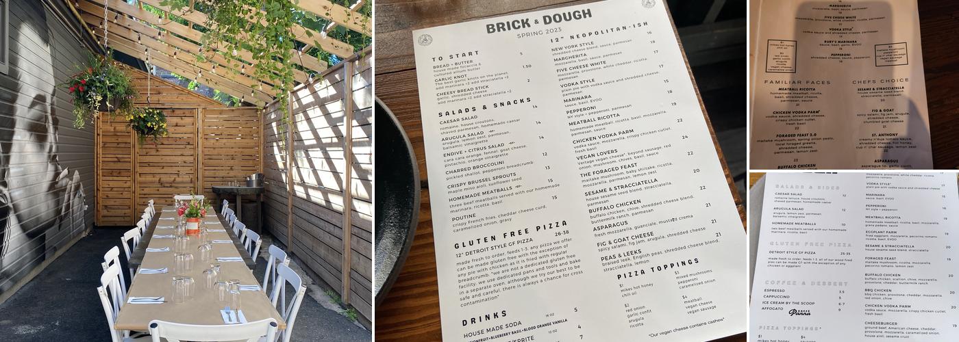 Brick + Dough Menu