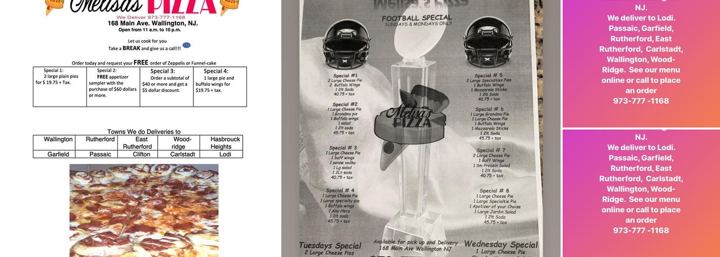 Giovanni's Pizza and Pasta Menu