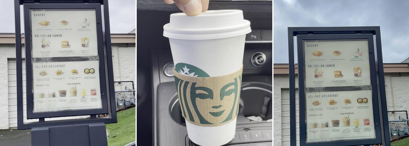 Starbucks Menu