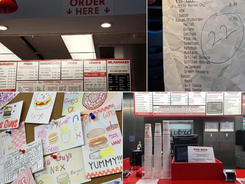 Five Guys Menu
