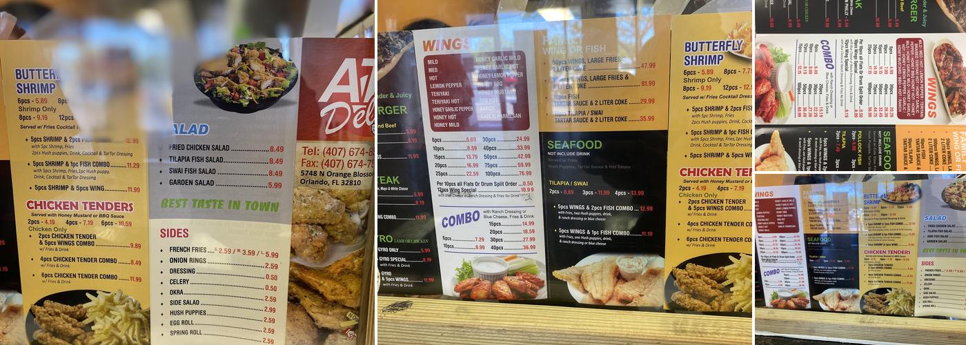 ATL Deli Menu