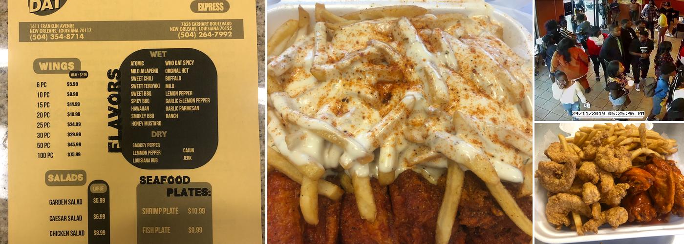 WHO DAT wings & more #2 Menu