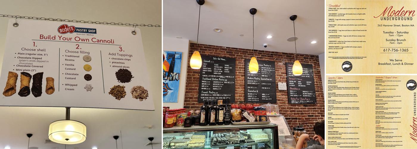 Modern Pastry - Underground Menu