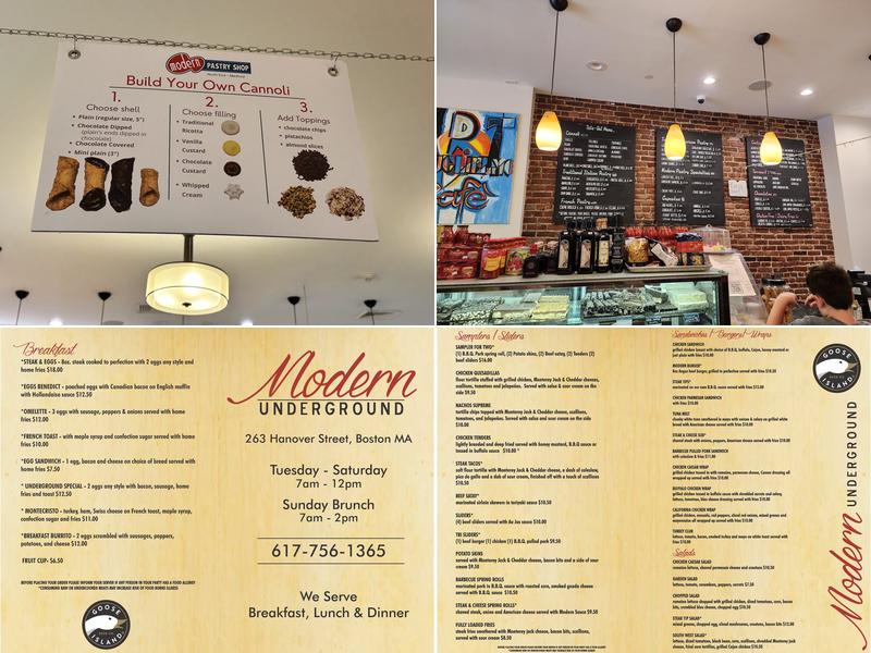 Modern Pastry - Underground Menu