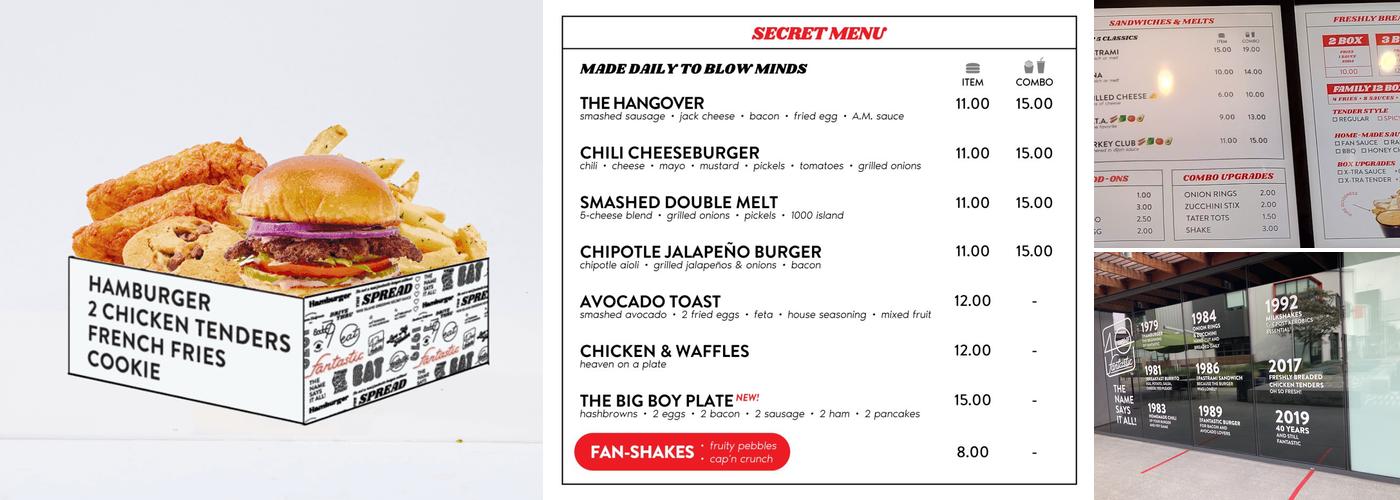 Eat Fantastic Menu
