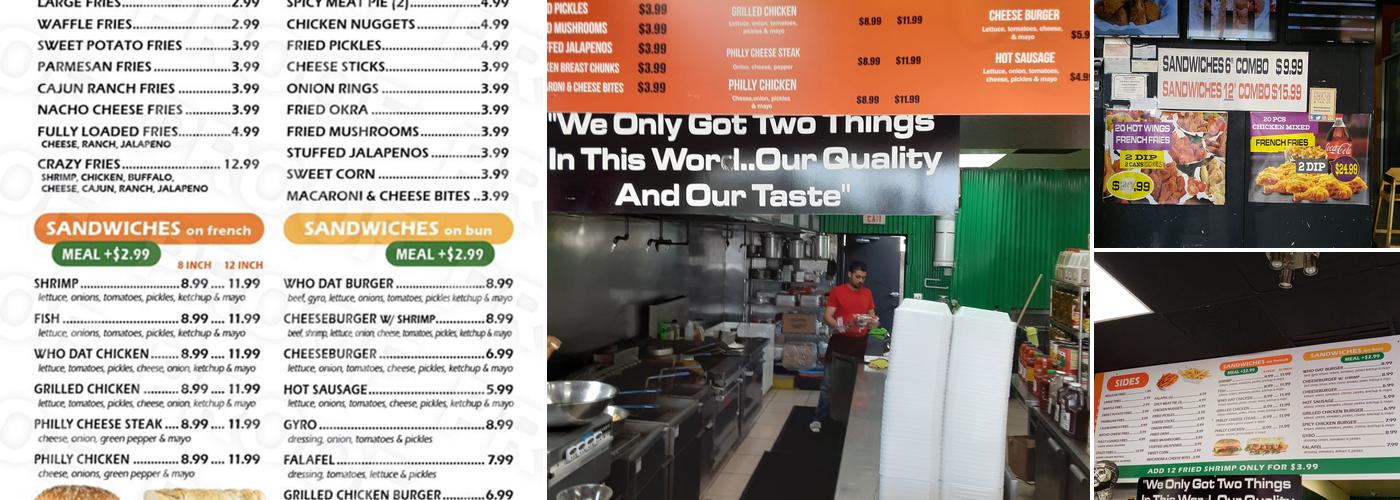 Who Dat Wings & More Express Menu