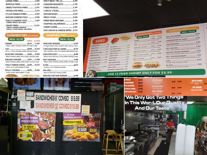 Who Dat Wings & More Express Menu