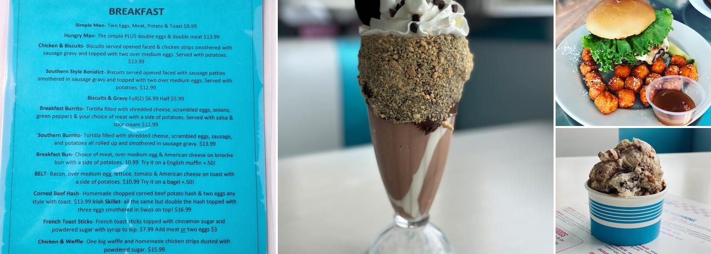 The Comet Classic Diner & Creamery Menu