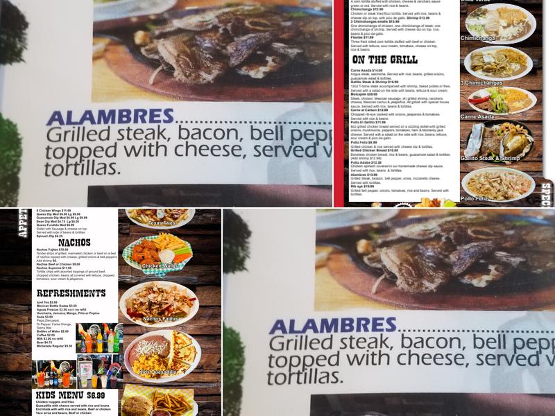 El Gallito Menu