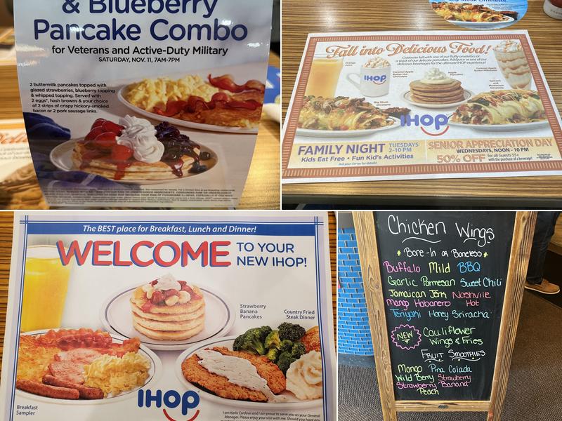 IHOP Menu