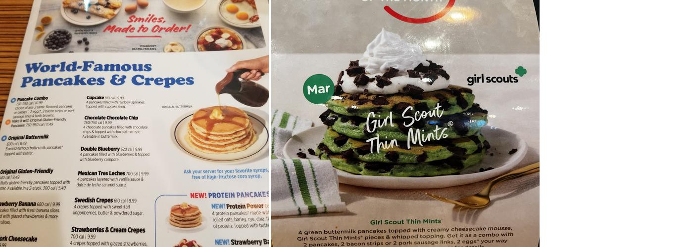 IHOP Menu