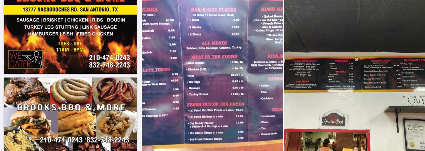 BROOKS BBQ & MORE Menu