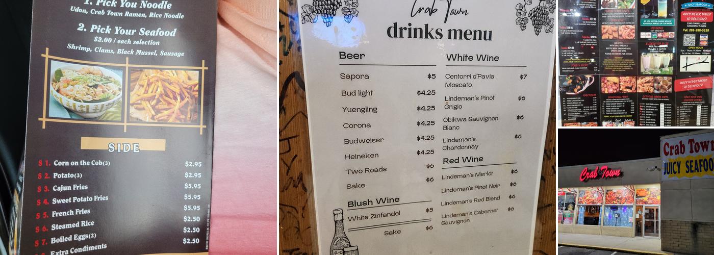 Crab Town Menu