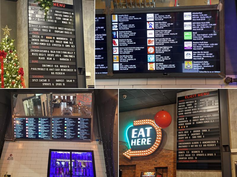 Elicit Brewing Co - Manchester Menu