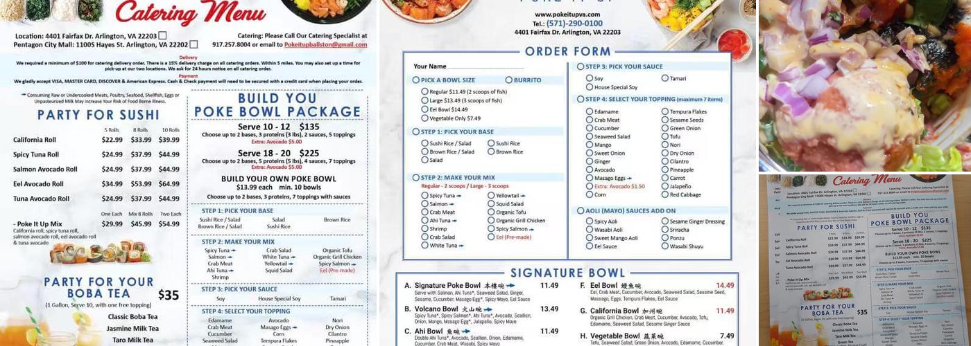 Poké It Up Menu