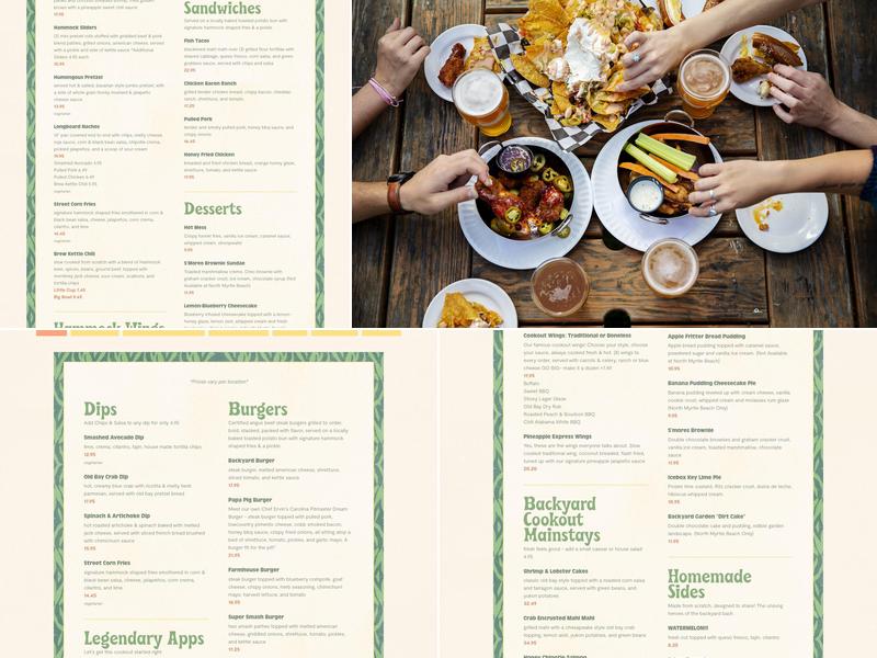 Crooked Hammock Brewery Menu