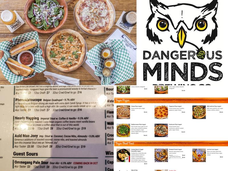 Dangerous Minds Brewing Co Menu
